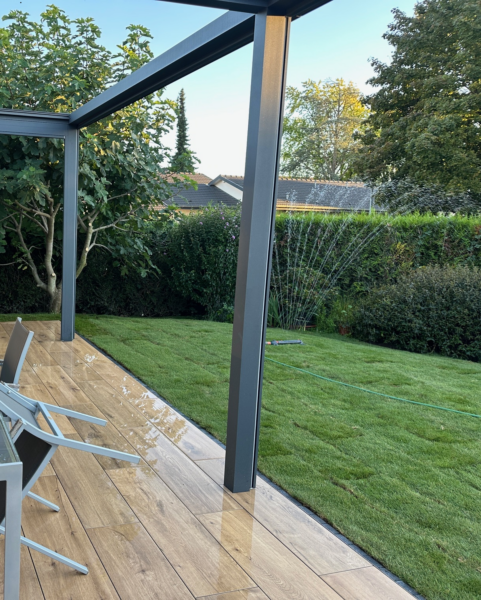 Terrasse et engazonnement